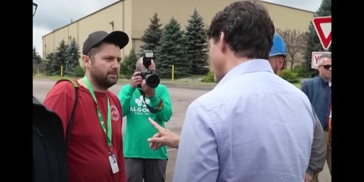 Canadian PM Justin Trudeau Humiliated When Steelworker Turns Photo Op Into Tense Confrontation