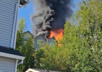 US Neighborhood in Flames After Plane Crashes Into Row of Townhouses