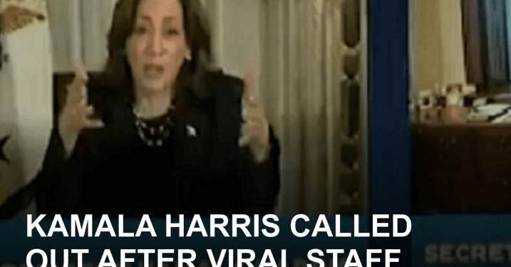 Kamala Harris Called Out After Viral Staff Interaction During Hurricane Milton Broadcast – ‘Busted’?