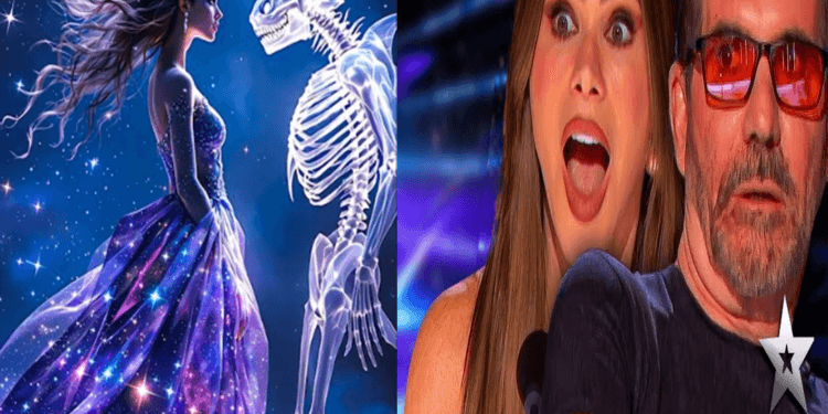 “Magical Fusion: Princess Combines with Bone Shark in Dazzling Act”