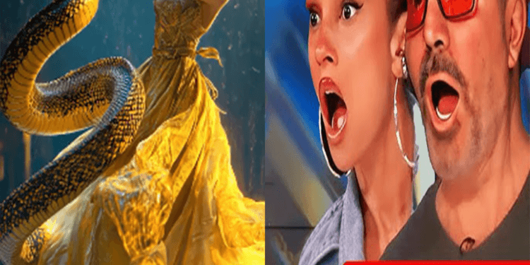 “A Shocking Fusion: Woman and Snake Become One in Captivating AGT Routine”