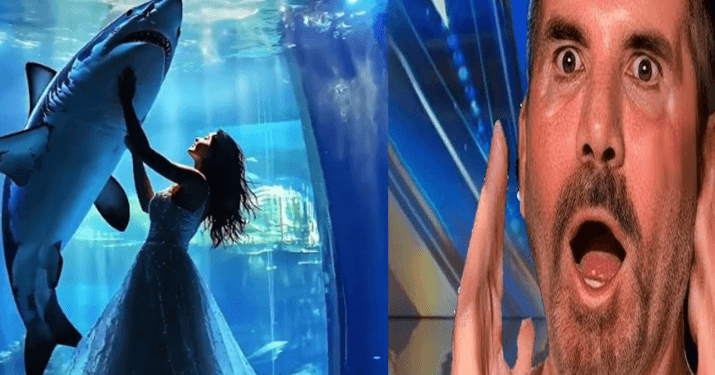“Fins and Fusion: Woman Becomes One with White Shark on AGT 2024”