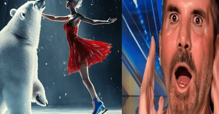 “Frozen Fusion: Woman Becomes One with Polar Bear on AGT 2024”